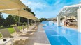 foto bazen s terasou pri hoteli Olympian Bay Grand Resort, stredisko Leptokarya, Olympska riviera, Grecko