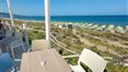 foto terasa hotela Mimose Beach Village v Badesi na talianskom ostrove Sardinia
