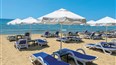 foto plaz pred hotelom Paradise Beach Residence vo Svetom Vlase v Bulharsku
