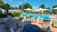 foto terasa a bazen hotela Olympian Bay Grand Resort, stredisko Leptokarya, Olympska riviera, Grecko